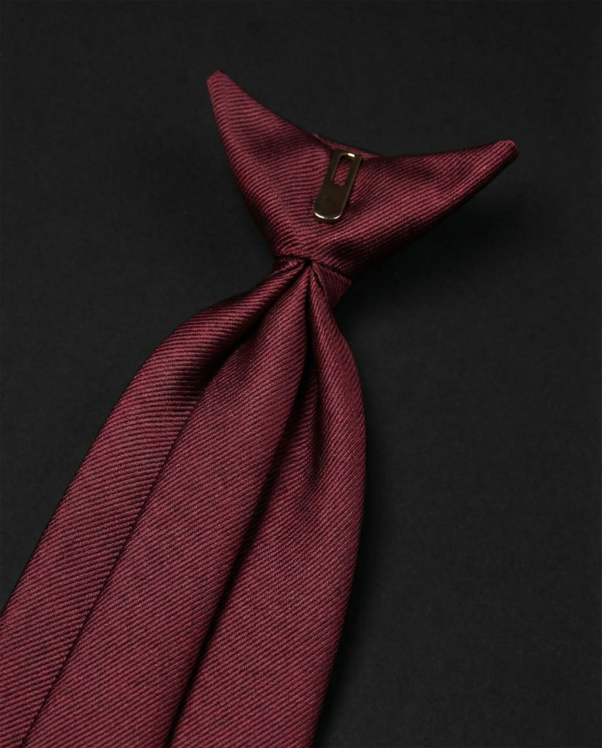 Basic burgundy Ready Tie LY-147