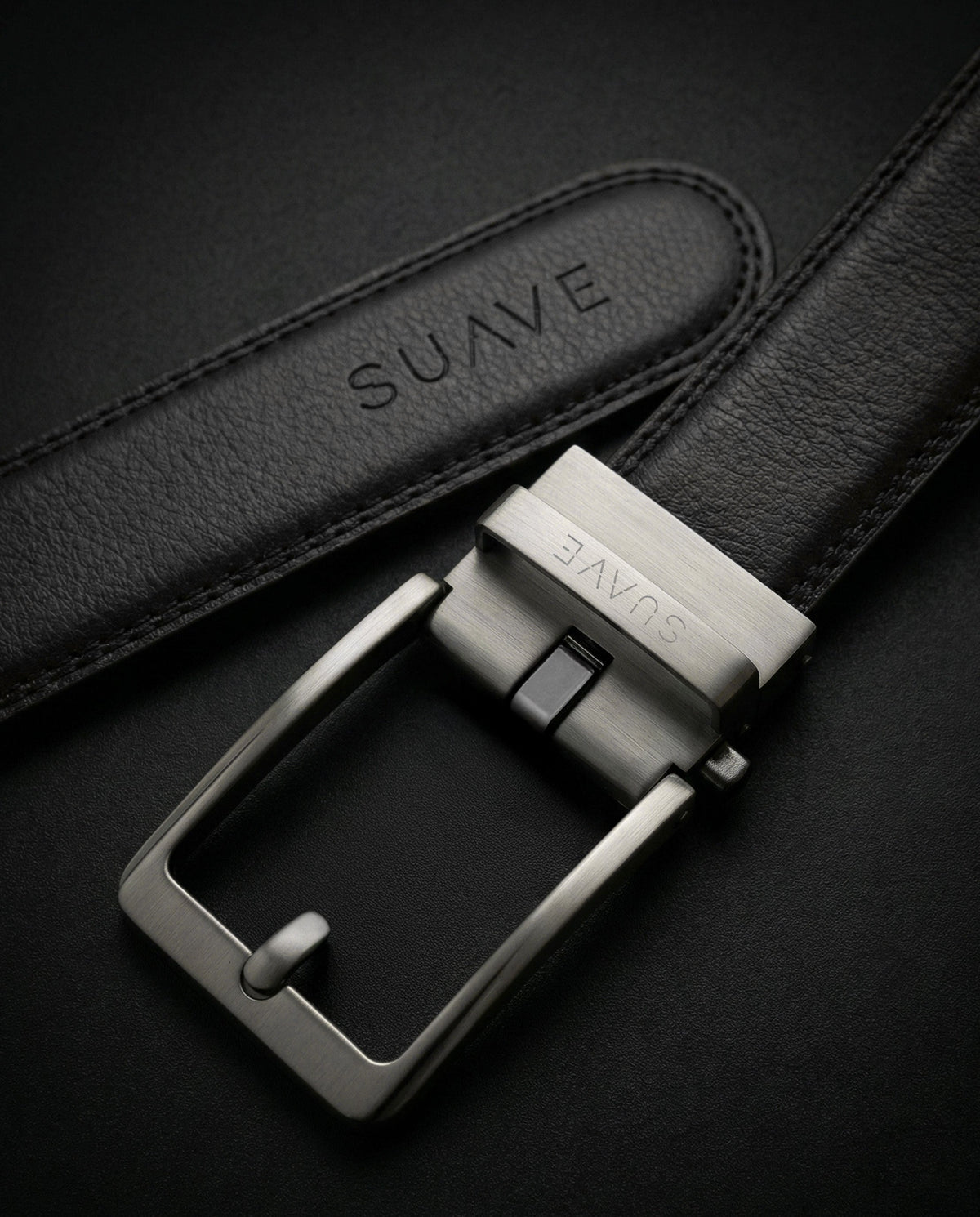 Hole-Free Belt - Genuine Split Leather