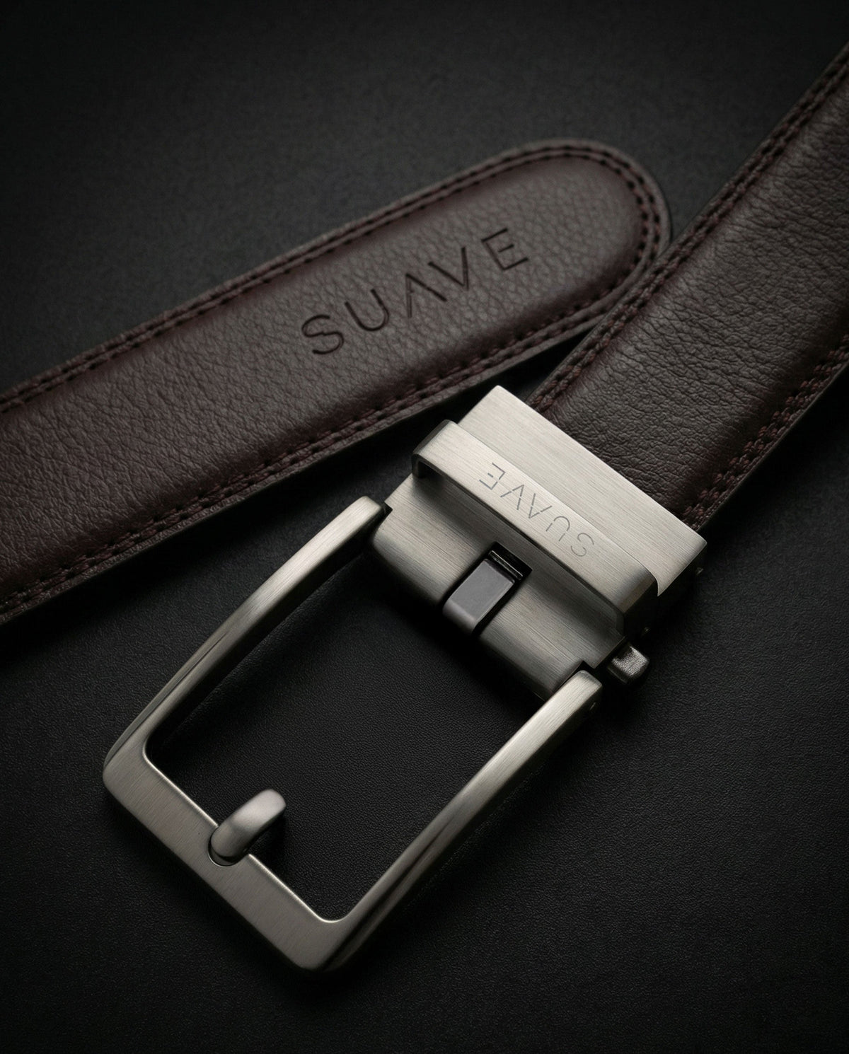 Hole-Free Belt - Genuine Split Leather