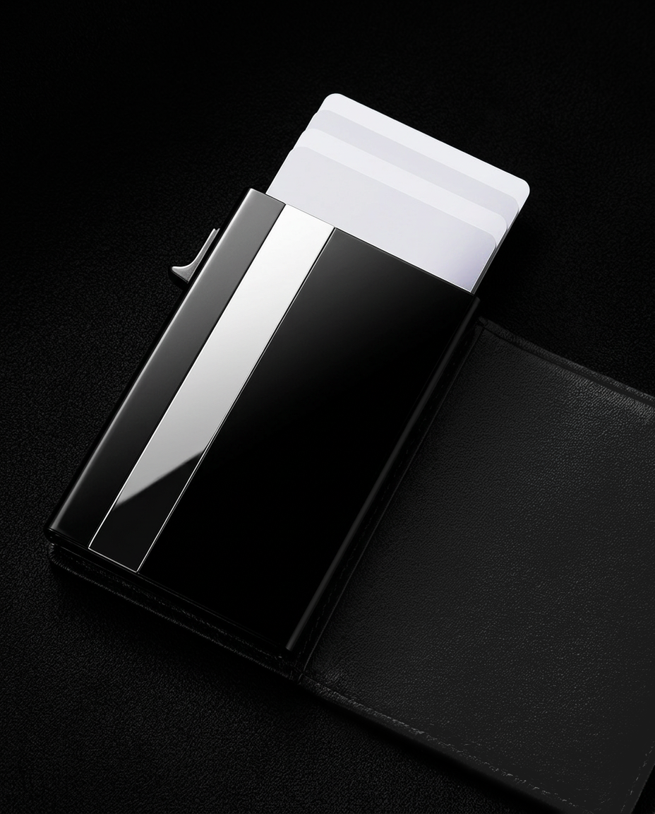 Smartes Slim-Wallet – 100 % echtes Leder