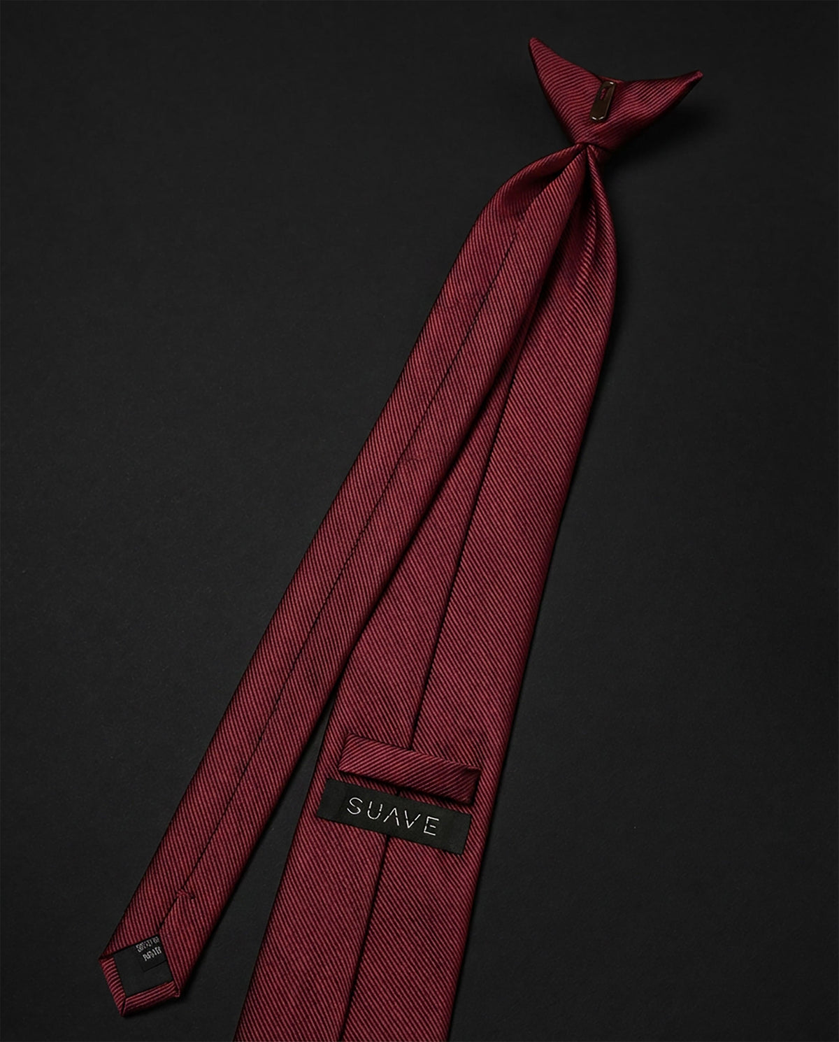 Basic burgundy Ready Tie LY-147