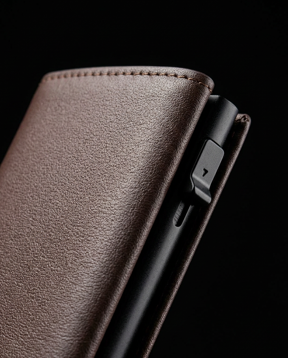 Smartes Slim-Wallet – 100 % echtes Leder
