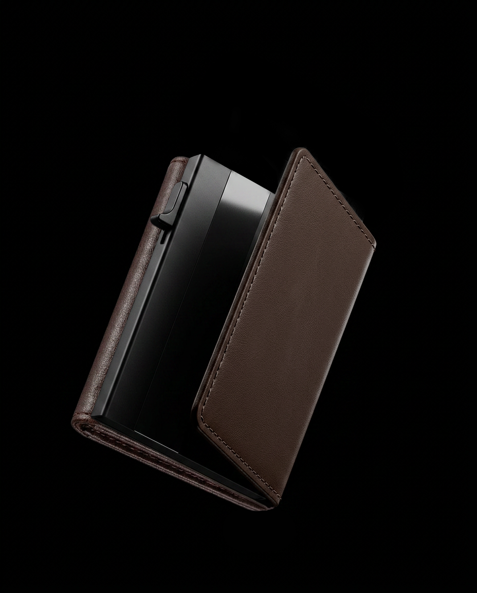 Smartes Slim-Wallet – 100 % echtes Leder